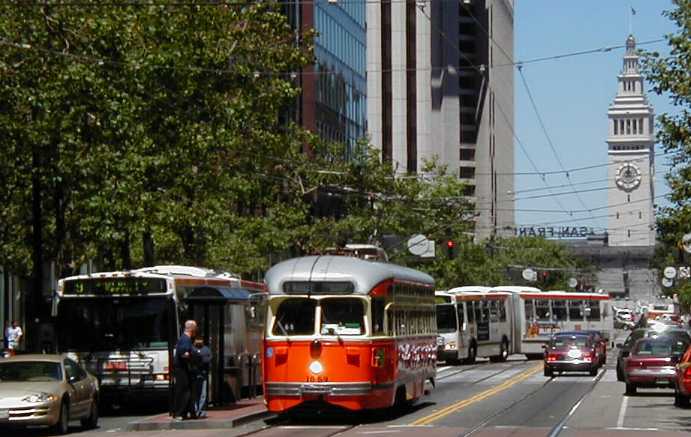 San Francisco MUNI Boston PCC streetcar 1059